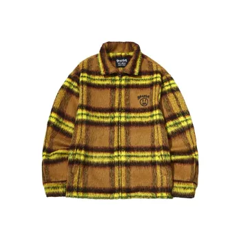 BEASTER Jackets Unisex Yellow Plaid