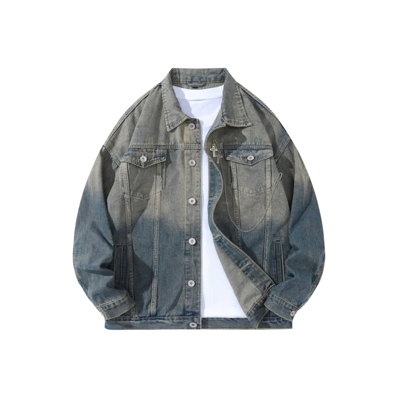 A.X.S.K Denim Jackets Unisex-4