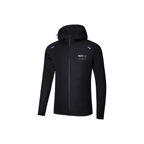 361° Waterproof And Windproof Windbreaker Jacket Men's Winter Training Black