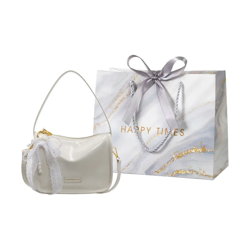 Miss Angel PU Crossbody One Shoulder Handbag Women's White, Silver, Black, Pink-4