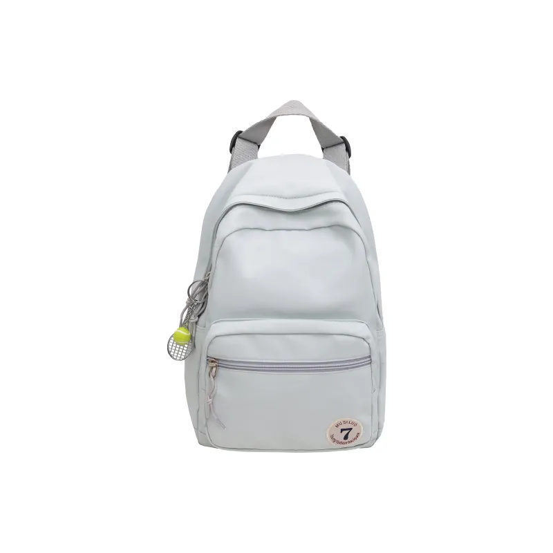 ZOGA Nylon Backpack Unisex White/Black/Pink/Blue/Light Gray-9