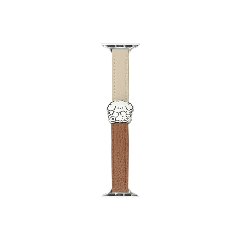 MSSM Watch Band Apple Compatibility 170mm 46mm Genuine Leather Material-10