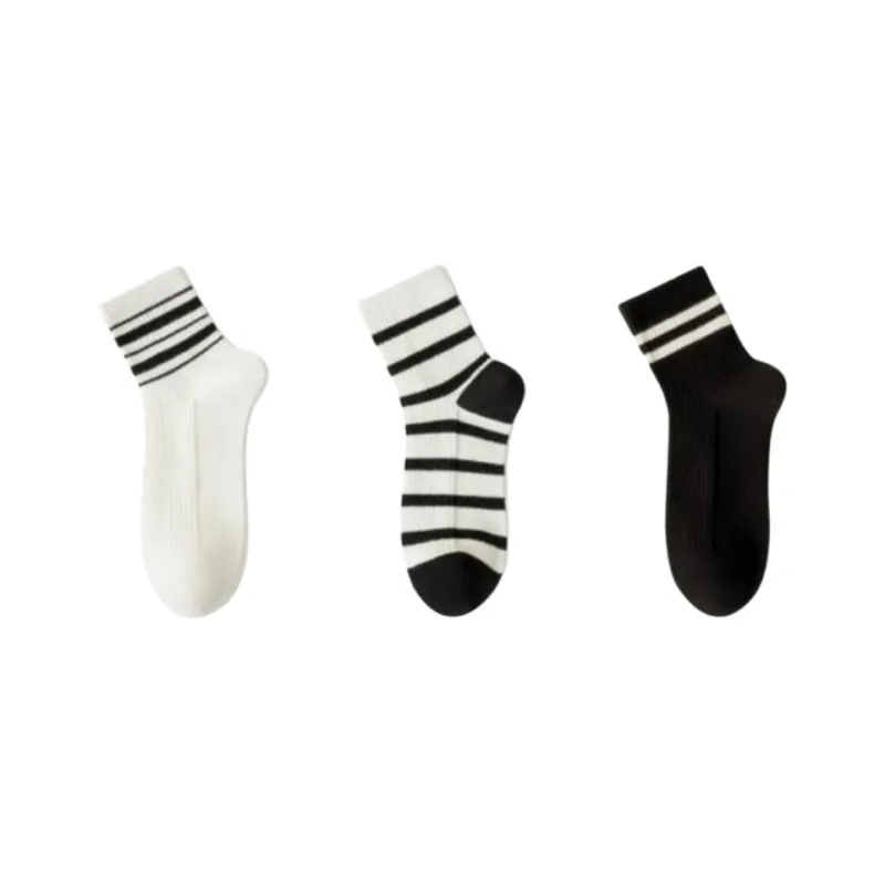 Temooues Mid Calf Socks Women's Combo Set-5