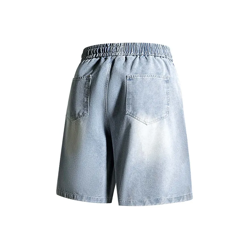 Mackyo Trendy AF Denim Shorts Unisex Blue-2