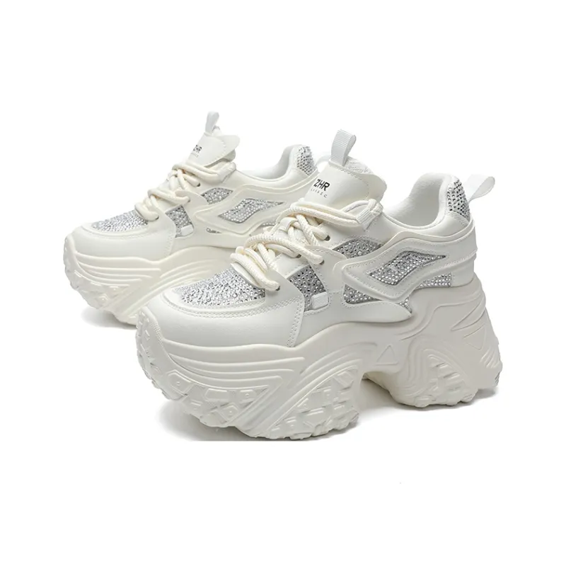 ZHR Bright Life Abrasion Resistant Coverage Low Top Chunky Sneakers Women's-1