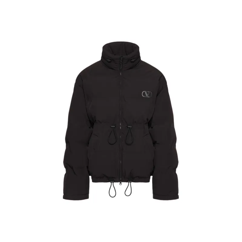 Valentino Logo Patch Puffer Jacket-0