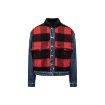 DSQUARED2 Check print Denim Jacket