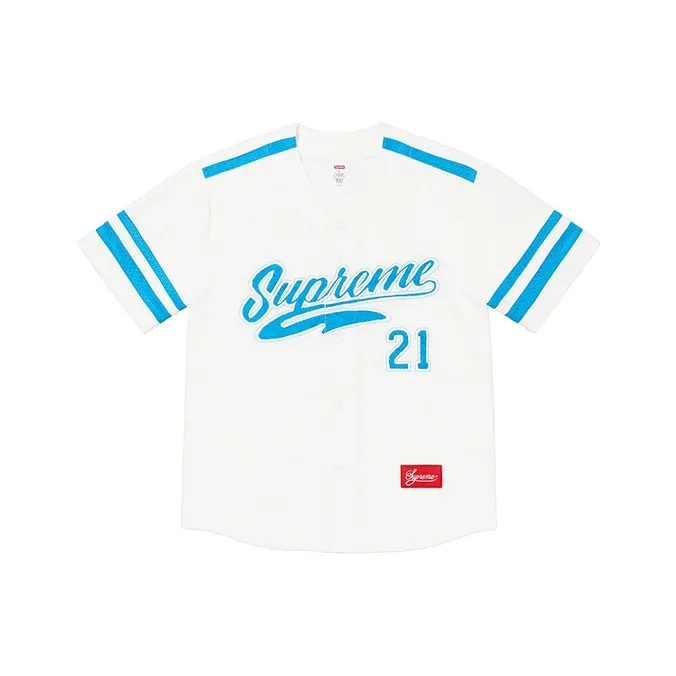Supreme Velour Baseball Jersey-2