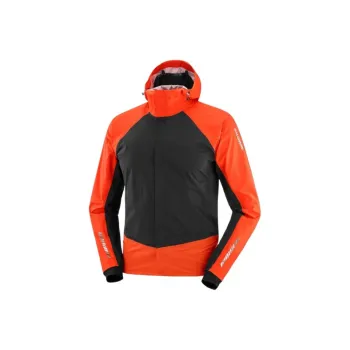 SALOMON Water-Resistant Windproof Other Windbreaker Jacket Unisex Red