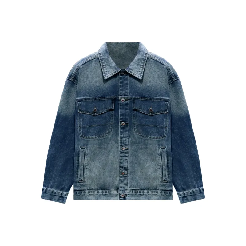 WILD LEADER Denim Jacket Unisex Nostalgic Blue-0