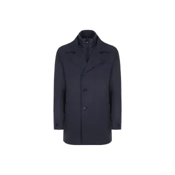 HUGO BOSS Coat Men's Marine Blue