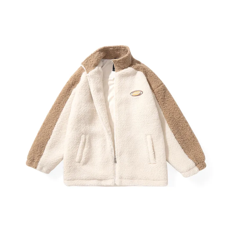 Bt Loose Fit Jacket Unisex White Coffee Color-0
