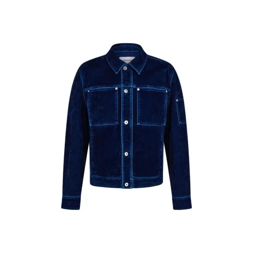 FERRAGAMO Denim Jacket Men's Teal