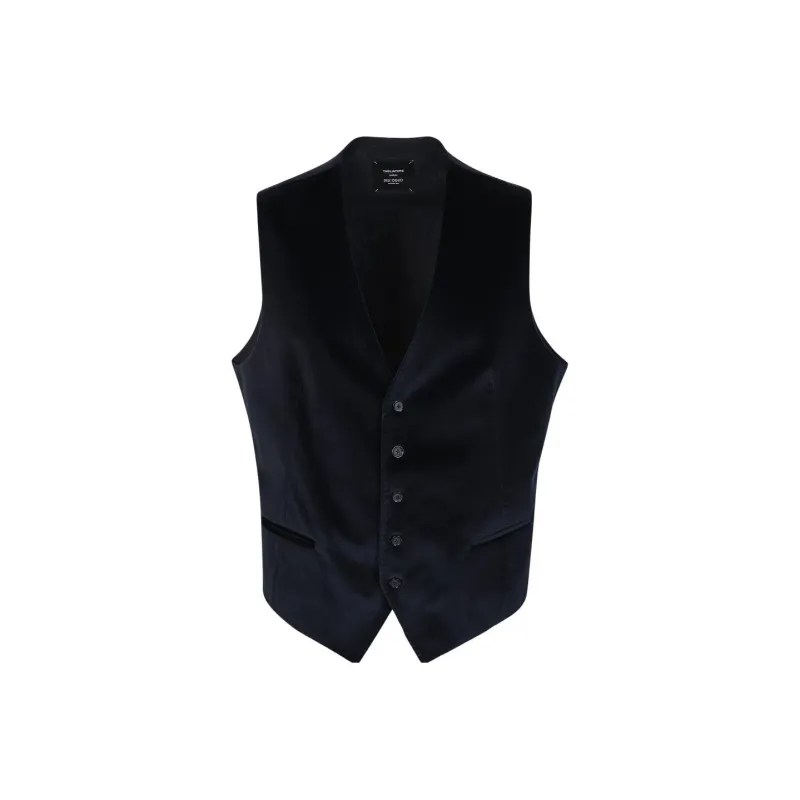 Tagliatore V Neck Buttoned Waistcoat-0