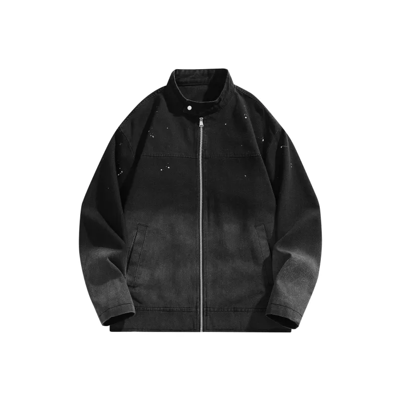 VniVerseVClub Denim Jacket Unisex Vintage Black-0