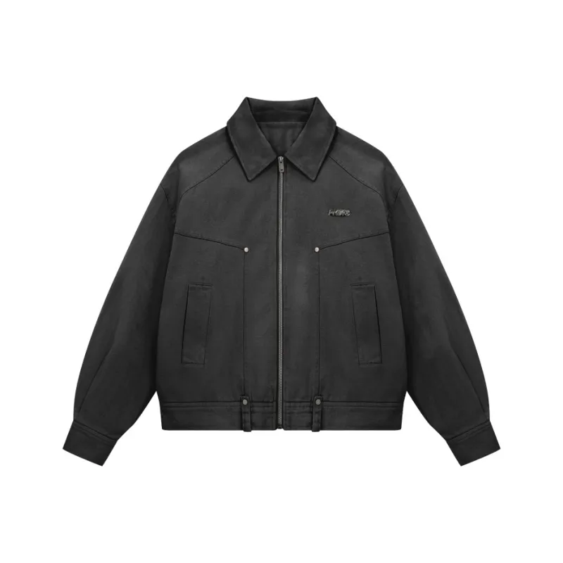 PMET Leather Collar Workwear Jacket Unisex-0