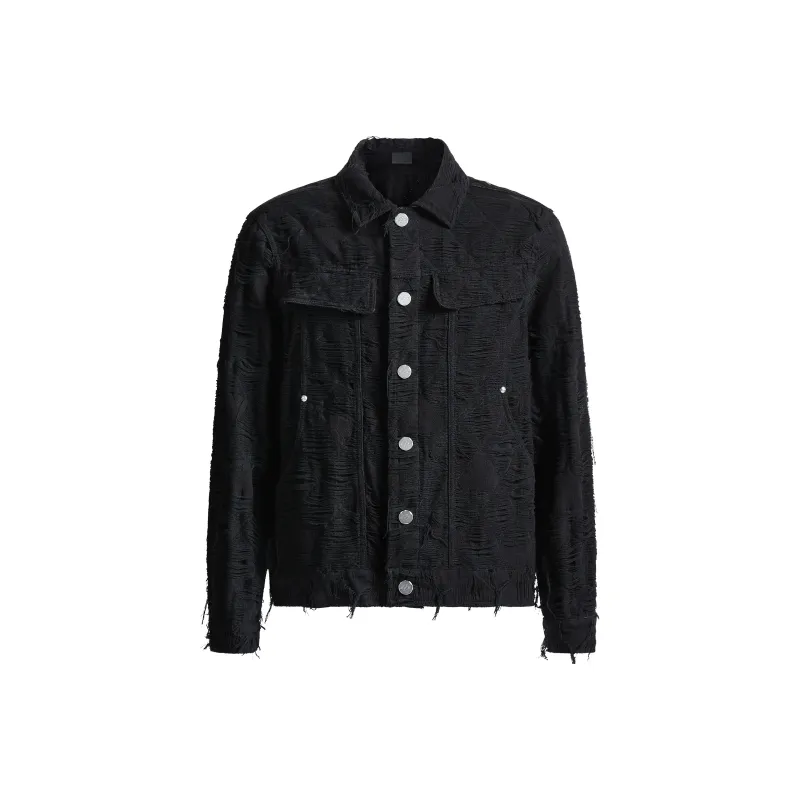CHINISM Denim Jacket Unisex Black-0