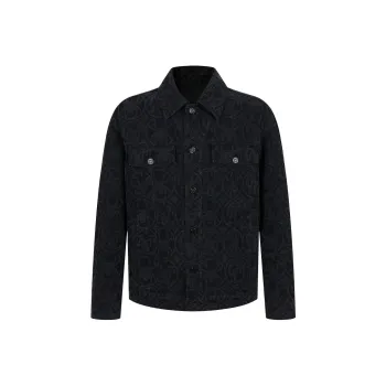C'N'C New Order & Classics Series Denim Jacket Men's Black Floral