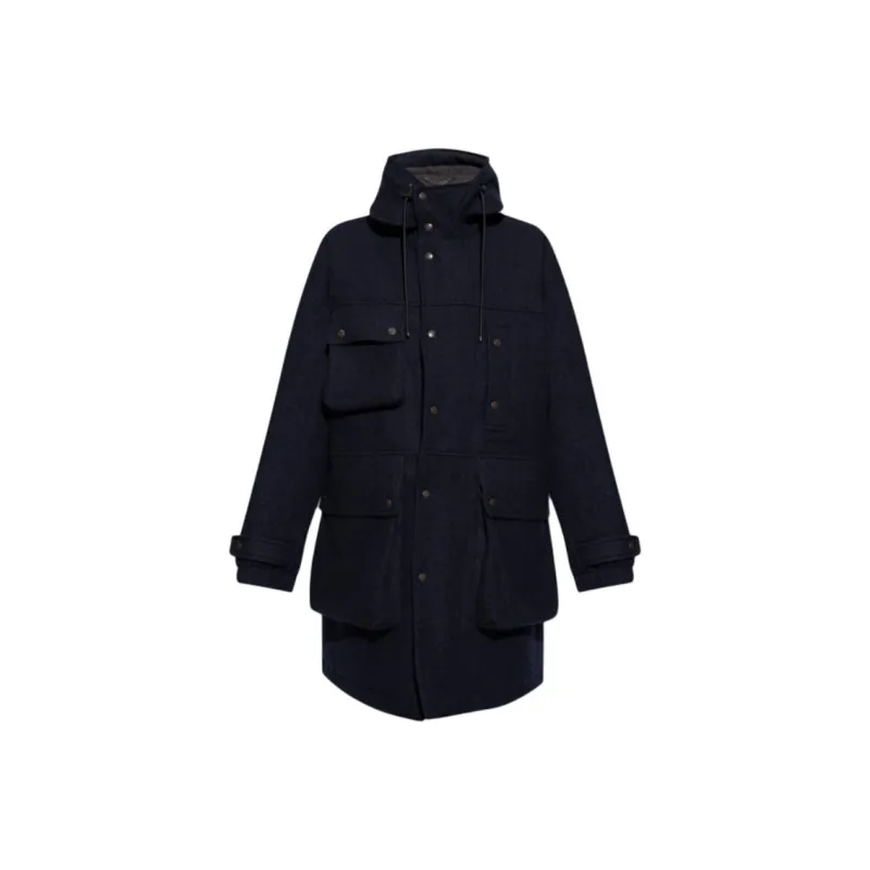 DRIES VAN NOTEN Coat Men's Dark Blue-0