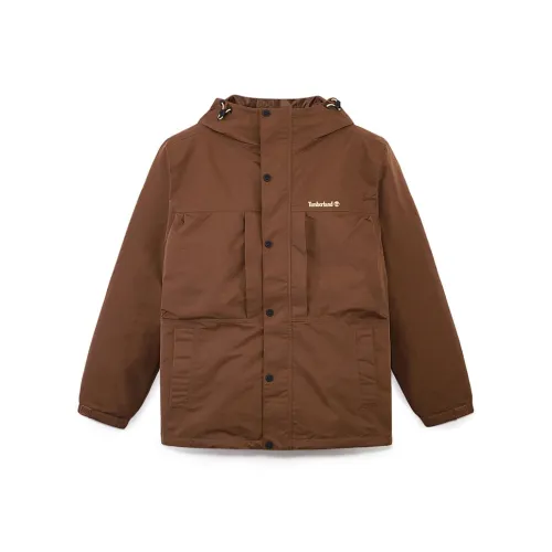 Timberland Windbreaker Jacket Men's Medium Brown