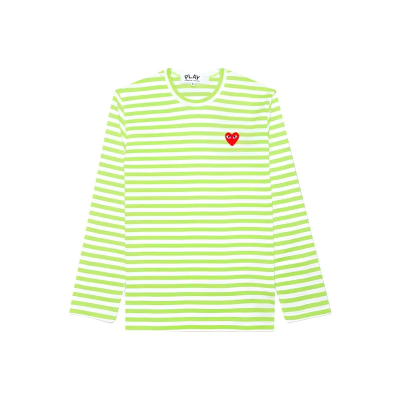 CDG Play T Shirts Men Green-0