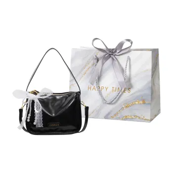 Miss Angel PU Crossbody One Shoulder Handbag Women's White, Silver, Black, Pink