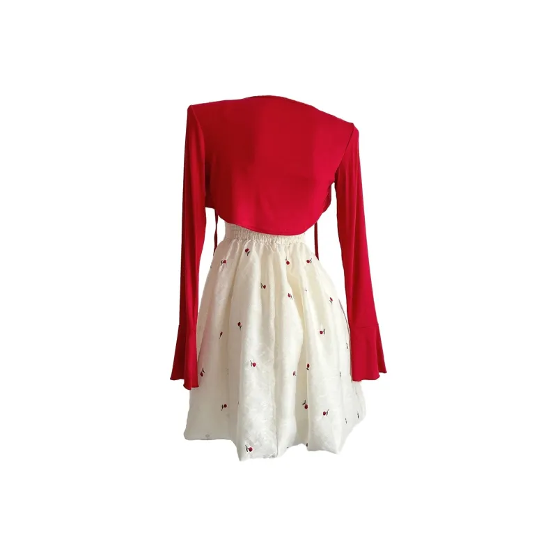 Mu Xiao Xin Two Piece Skirt Sets Women's-1