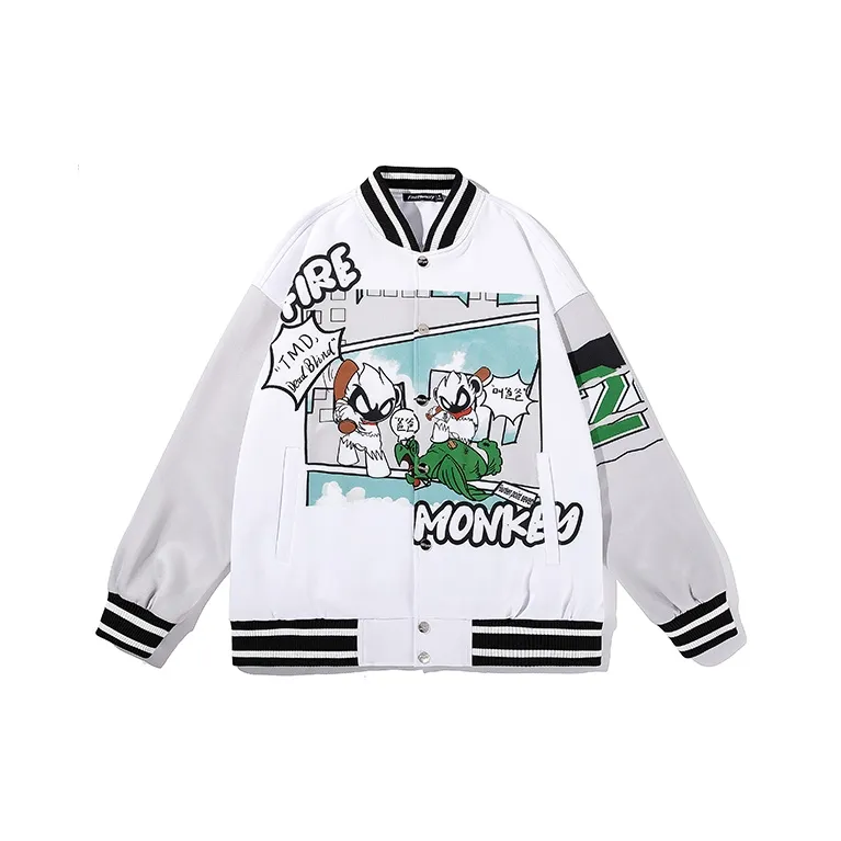 FireMonkey Baseball Jerseys Unisex White-0
