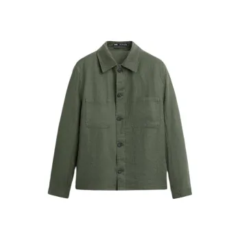 ZARA Jackets Men Khaki
