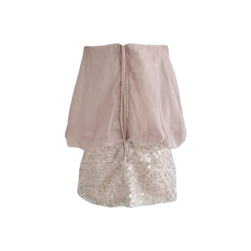 Udon House Skirt Set Women's Nude-1