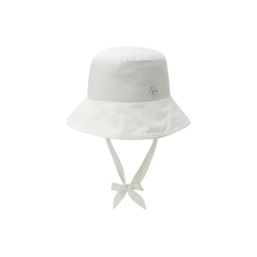 DESCENTE Nylon Bucket Hats Unisex White