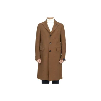LARDINI Coats Men Brown