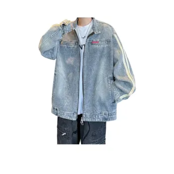 MGXEK Denim Jackets Unisex Blue