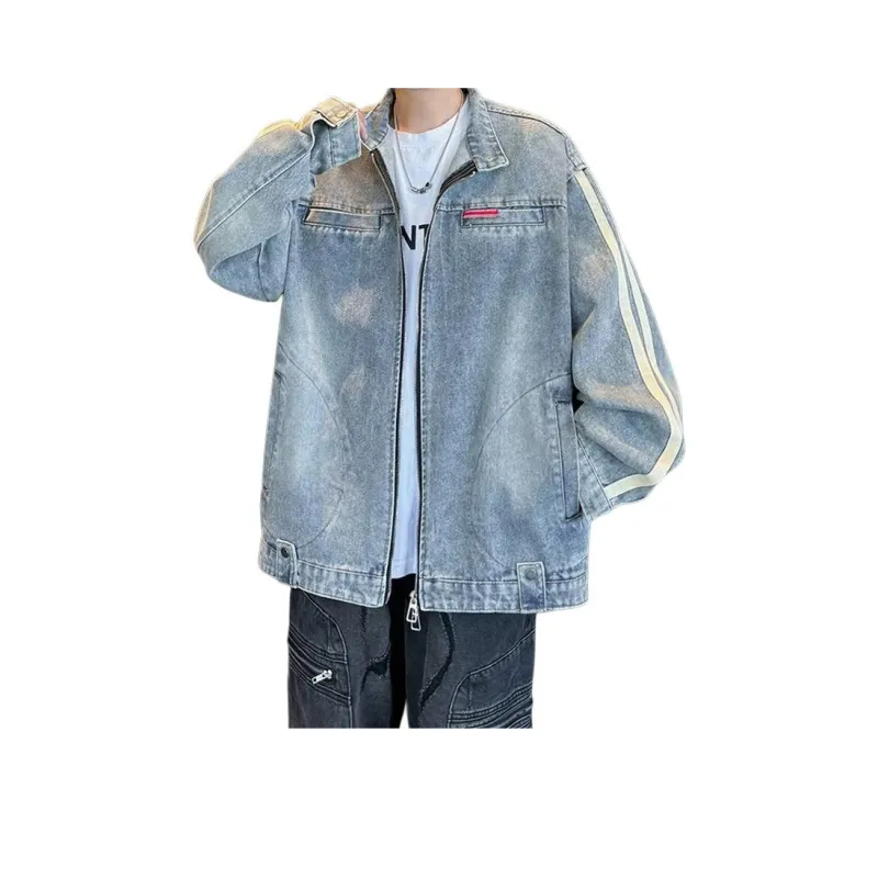 MGXEK Denim Jackets Unisex Blue-0
