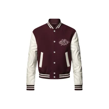 LOUIS VUITTON Embroidered Calfskin Varsity Jacket