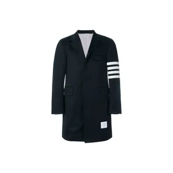 THOM BROWNE Coats Men Navy Blue
