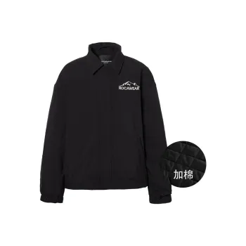 ROCAWEAR Letter Lapel Loose Fit Thickened Puffer Jacket Unisex