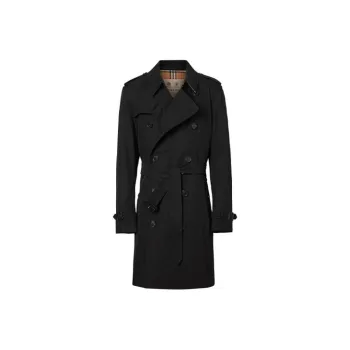 Burberry Traditional Check Lining Cotton Trench Coat