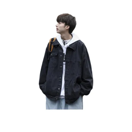 NEAR HERE Denim Jackets Unisex