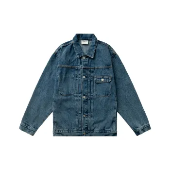 BORDERLESS BDLS Denim Jacket Unisex Light Blue