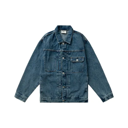 BORDERLESS BDLS Denim Jacket Unisex Light Blue