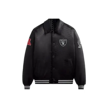 KITH X Nfl Raiders Satin Bomber Jacket