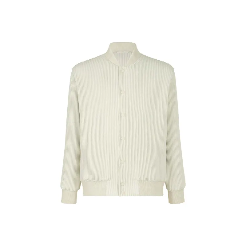 Homme Plissé Issey Miyake Pleated Bomber Jacket-0