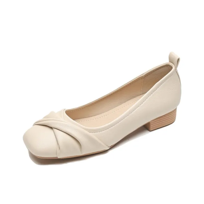 City Camel Casual Single Shoes Women's Apricot-0