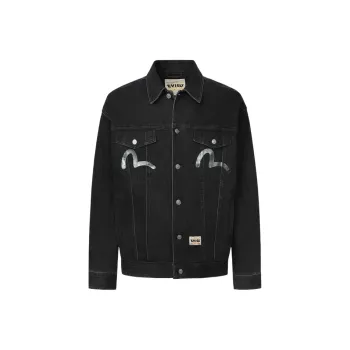EVISU Jackets Coats Men's Denim Black