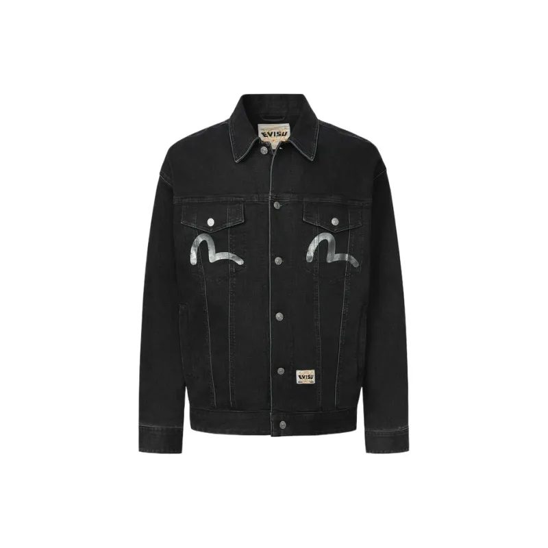 EVISU Jackets Coats Men's Denim Black-0