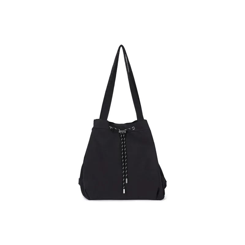 Dubaolu Fabric Shoulder Bag Medium Size Women's Black/Gray-1