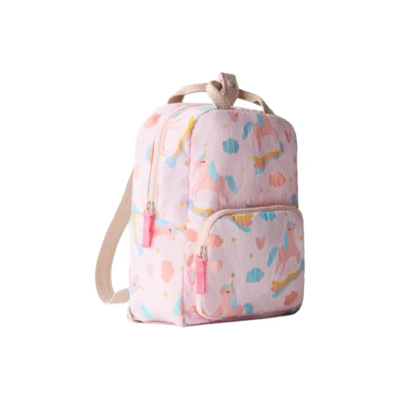 ZARA Polyamide Backpack Women's Pink-1
