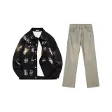 Black Top+811-740 Yellow Mud Pants