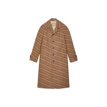 GUCCI Coats Men Camel